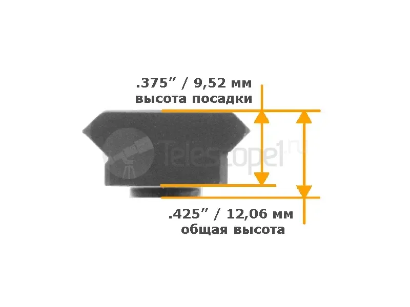 Планка Leapers Picatinny на KeyMod, 8 слотов