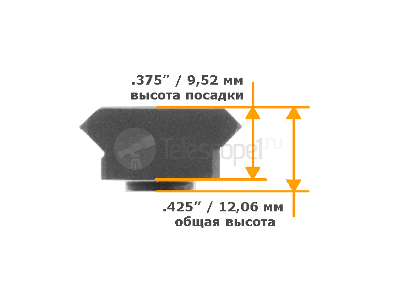 Планка Leapers Picatinny на KeyMod, 4 слота Планка Leapers Picatinny на KeyMod, 4 слота