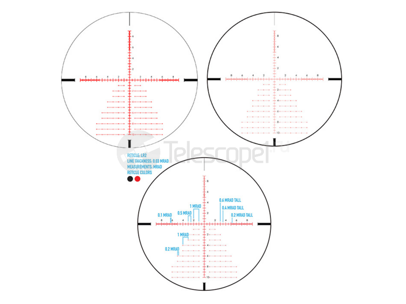 Sightmark Citadel 3-18x50, FFP, сетка LR2