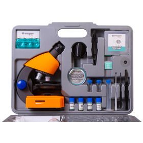 Bresser Junior 40x-640x с набором для опытов, в кейсе