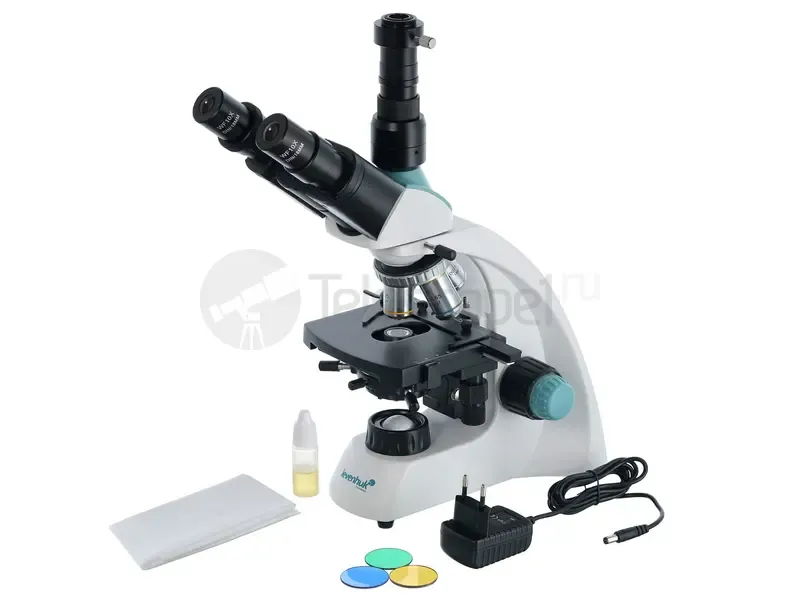 Микроскоп Levenhuk D400T, 3,1 Мпикс, тринокулярный