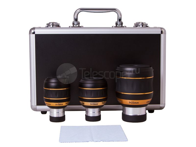 Набор окуляров Sky-Watcher UWA 82° (7 мм, 15 мм, 23 мм) Набор окуляров Sky-Watcher UWA 82° (7 мм, 15 мм, 23 мм)