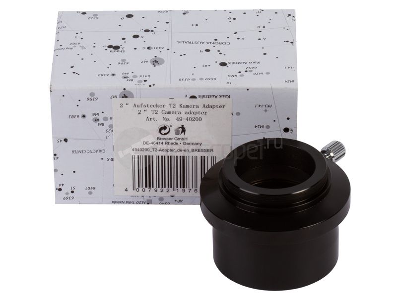 Адаптер для телескопа Bresser 1,25/2" с T2-резьбой Адаптер для телескопа Bresser 1,25/2" с T2-резьбой
